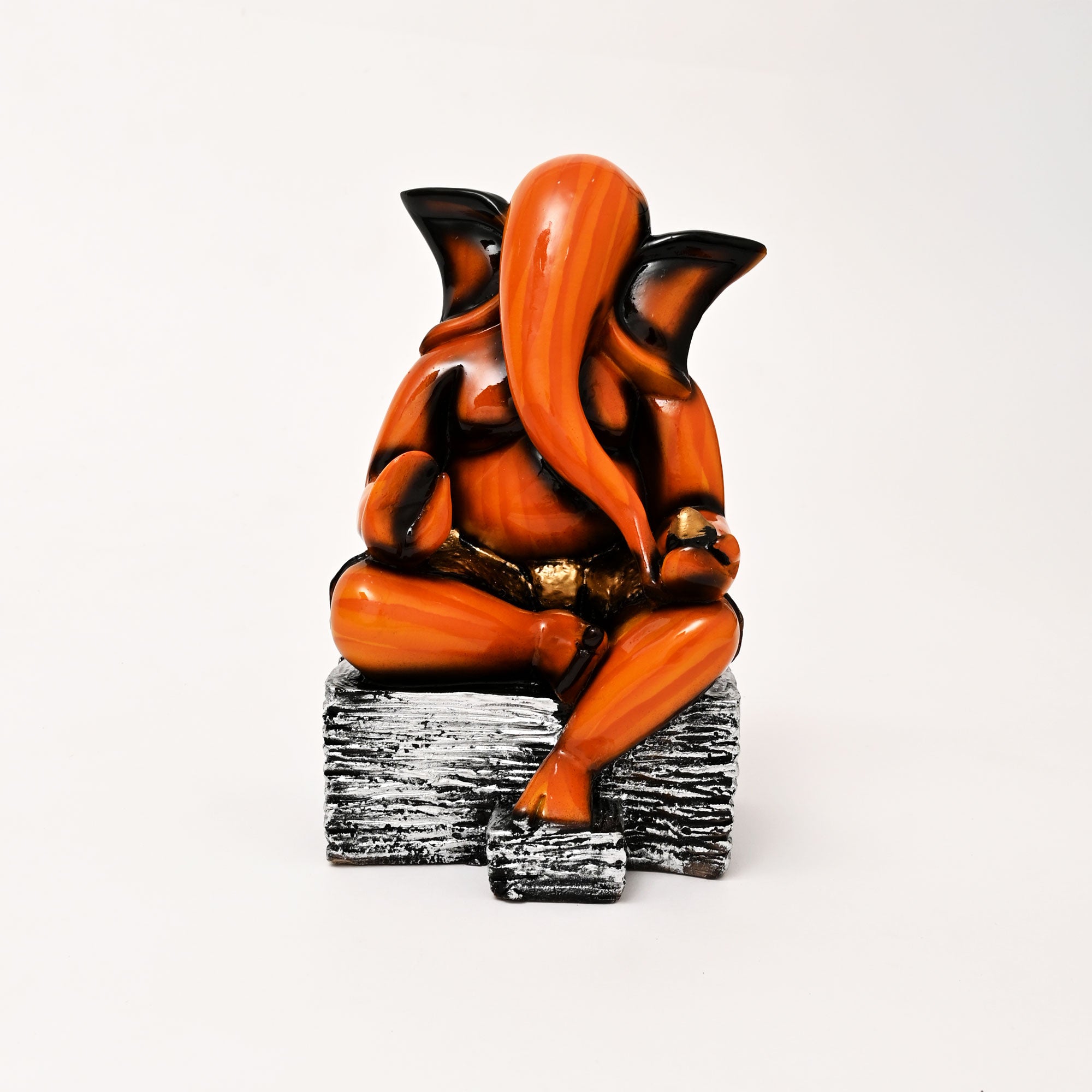 Wooden Ganesh statue