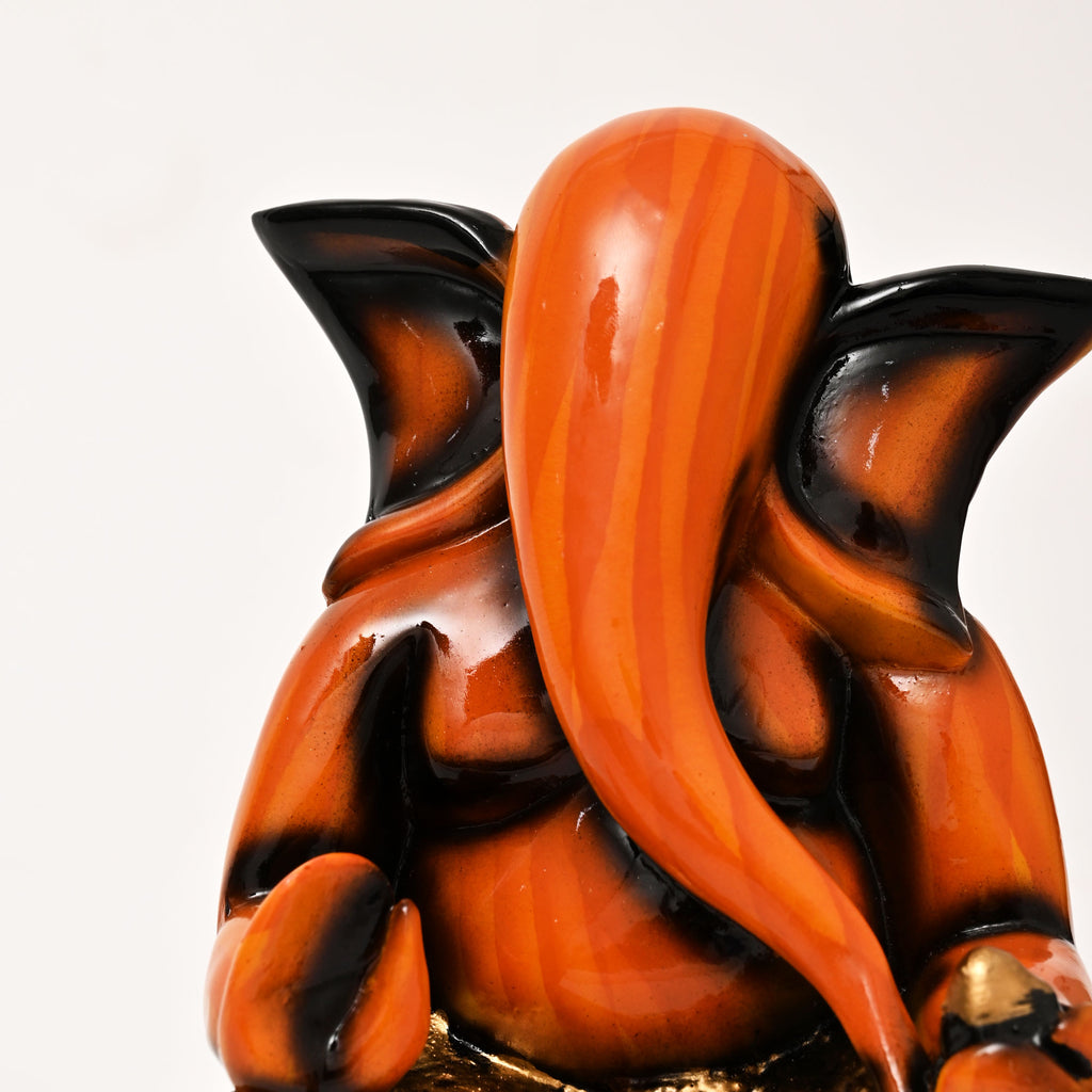 Wooden Ganesh statue